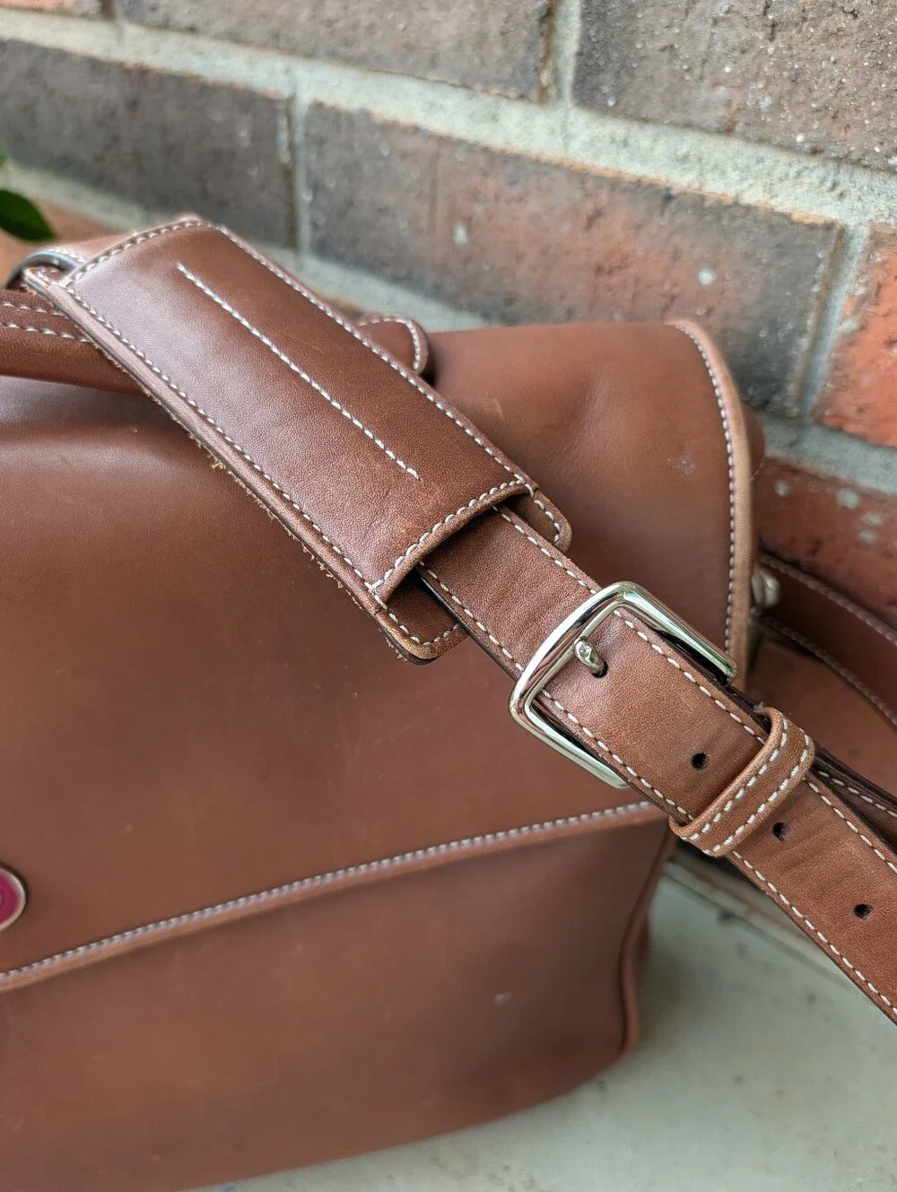 🤎 Vintage Coach Wellington #F06457 Genuine Smooth Leather Adjustable Messenger